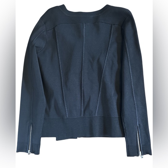 Milly Black Zippered Blazer - Picture 3 of 3